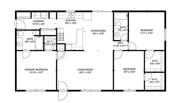 Get a digital floor plan with your inspection from WWB Home Inspections